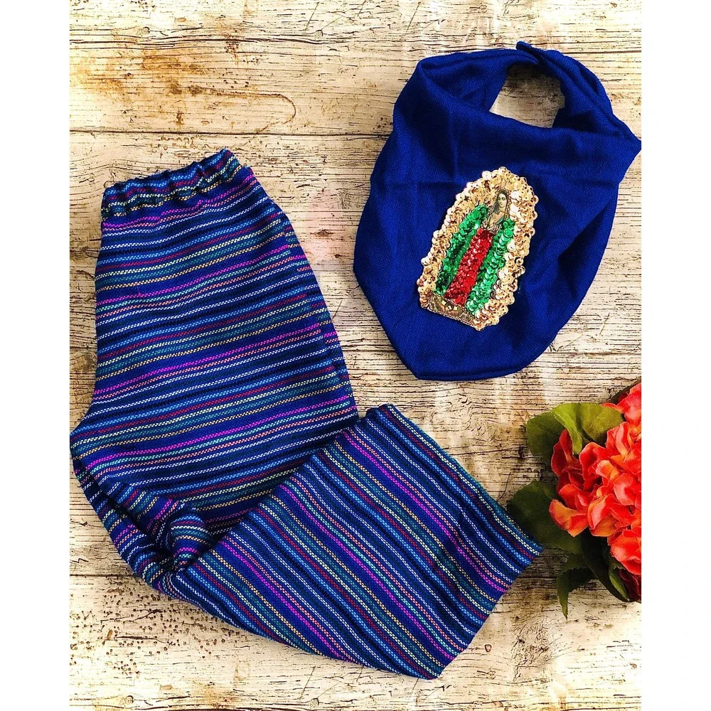 Our Lady of Guadalupe Bib and Pants Set for Boys - Picture 1 of 1